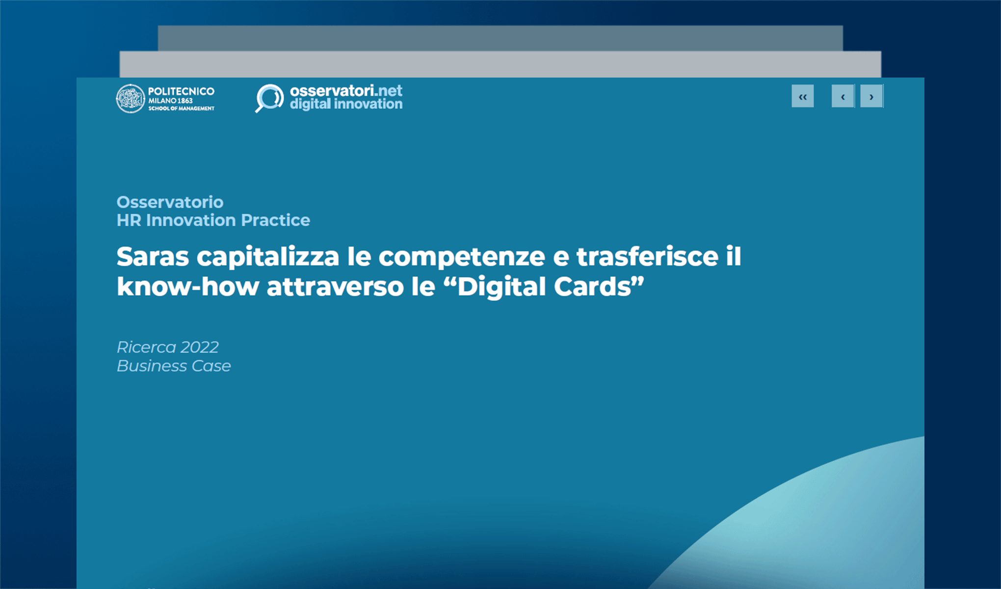 Saras capitalizza le competenze e trasferisce il know-how attraverso le “Digital Cards”