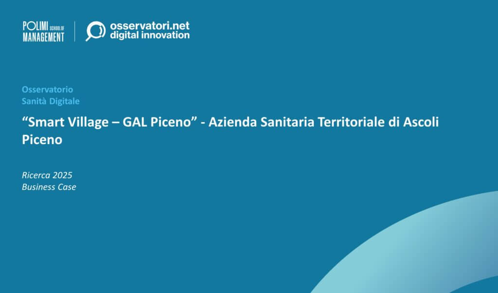 “Smart Village – GAL Piceno” - Azienda Sanitaria Territoriale di Ascoli Picen