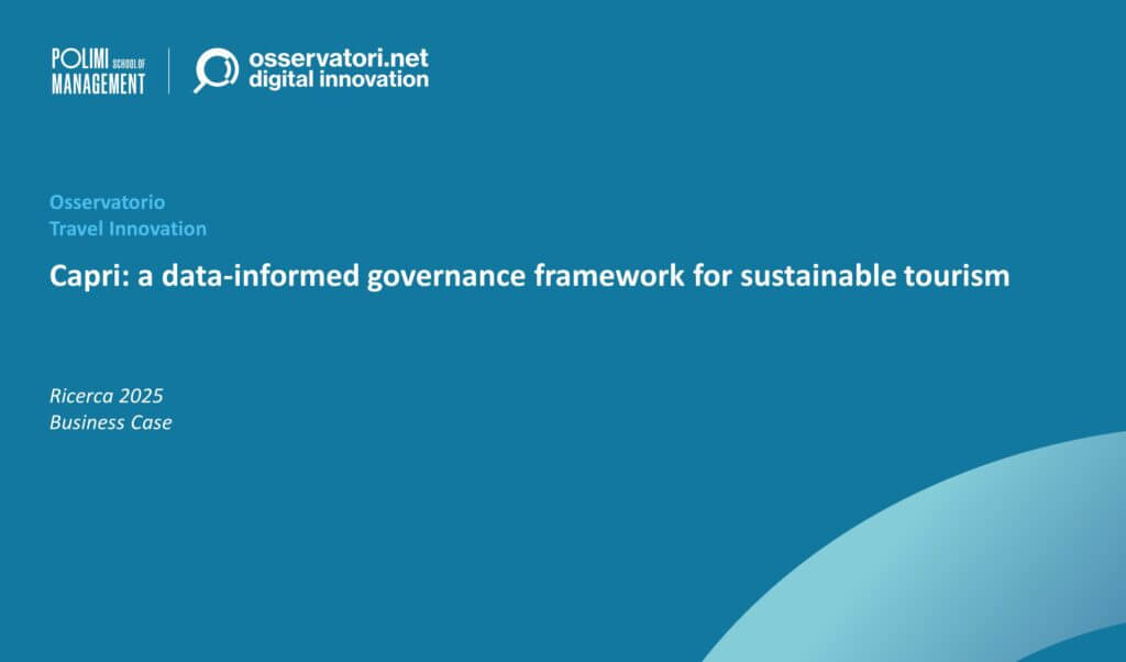 Capri: a data-informed governance framework for sustainable tourism