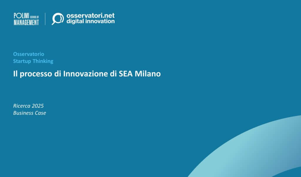 Il processo di Innovazione di SEA Milano