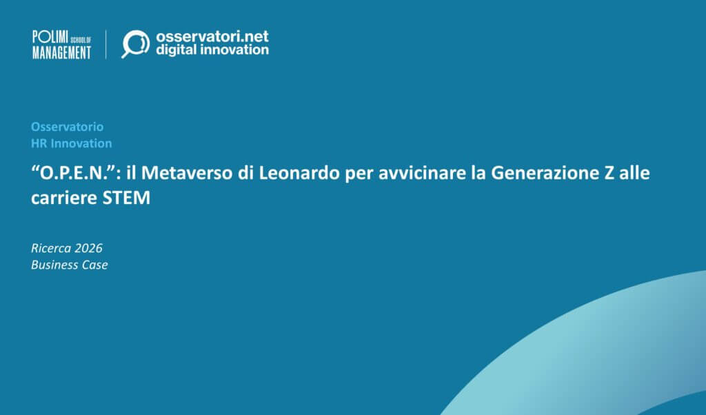 “O.P.E.N.”: il Metaverso di Leonardo per avvicinare la Generazione Z alle carriere STEM
