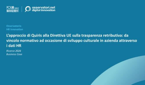 L’approccio di Quiris alla Direttiva UE sulla trasparenza retributiva: da vincolo normativo ad occasione di sviluppo culturale in azienda attraverso i dati HR