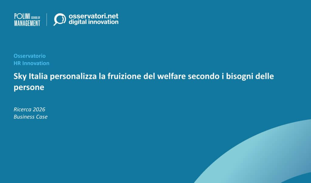 Sky Italia personalizza la fruizione del welfare secondo i bisogni delle persone