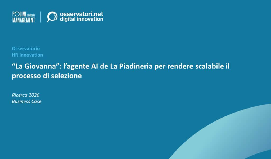 “La Giovanna”: l’agente AI de La Piadineria per rendere scalabile il processo di selezione